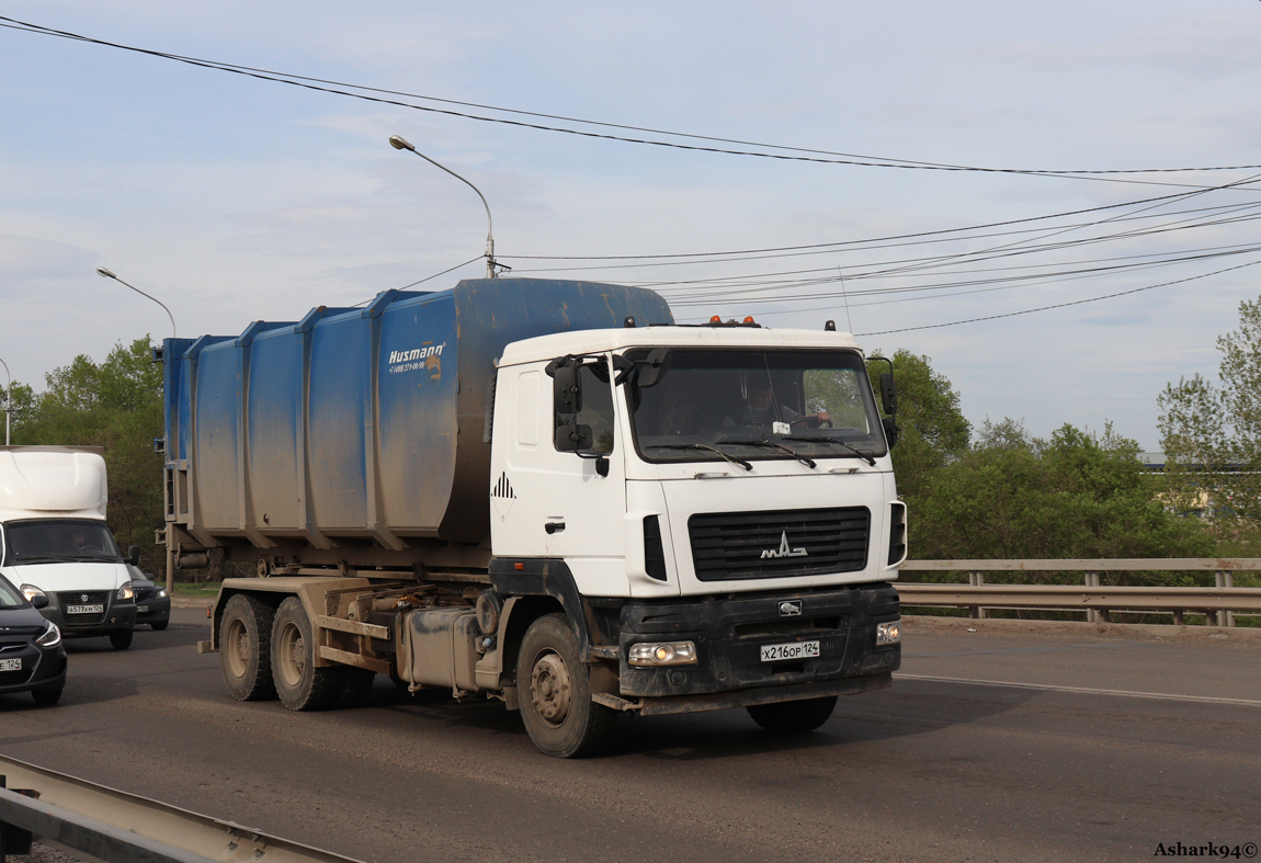 Красноярский край, № Х 216 ОР 124 — МАЗ-6312C9
