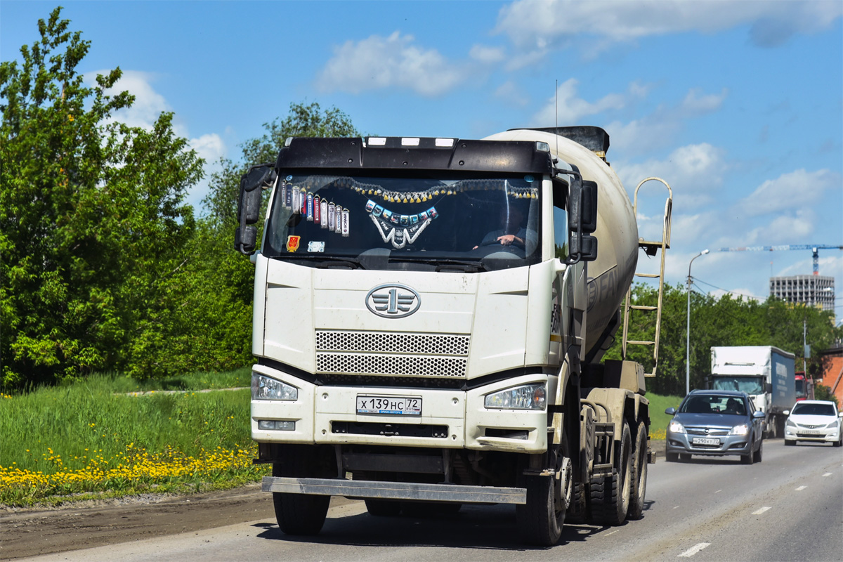 Тюменская область, № Х 139 НС 72 — FAW J6 CA3250