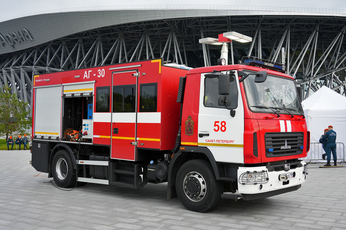 Санкт-Петербург, № С 707 ХВ 198 — МАЗ-5340C3; Санкт-Петербург — День открытых дверей пожарных Московской заставы-2025
