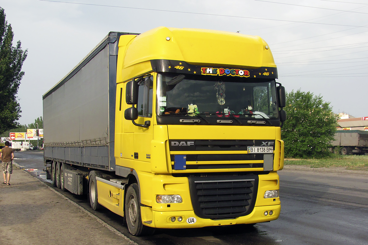 Полтавская область, № ВІ 8138 ВМ — DAF XF105 FT