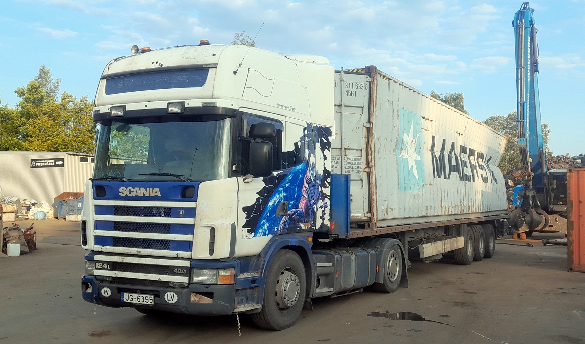 Латвия, № JG-6395 — Scania ('1996) R124L