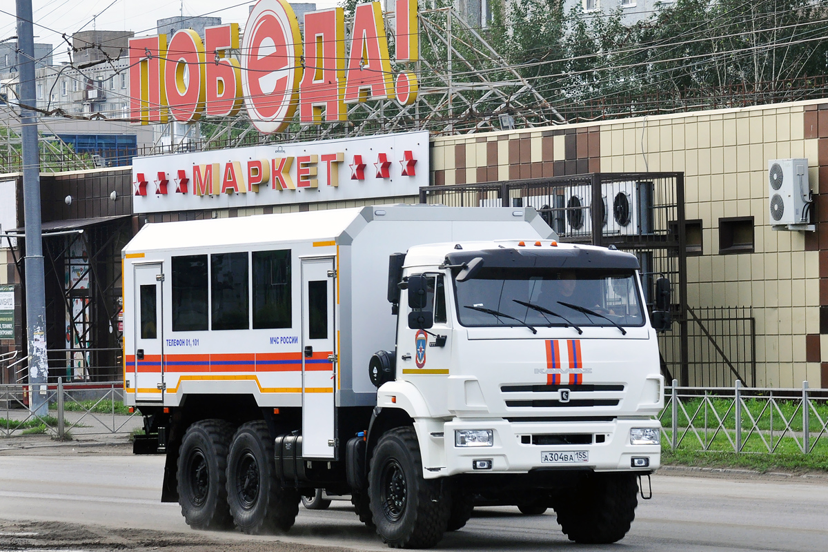 Омская область, № А 304 ВА 155 — КамАЗ-43118 (общая модель)
