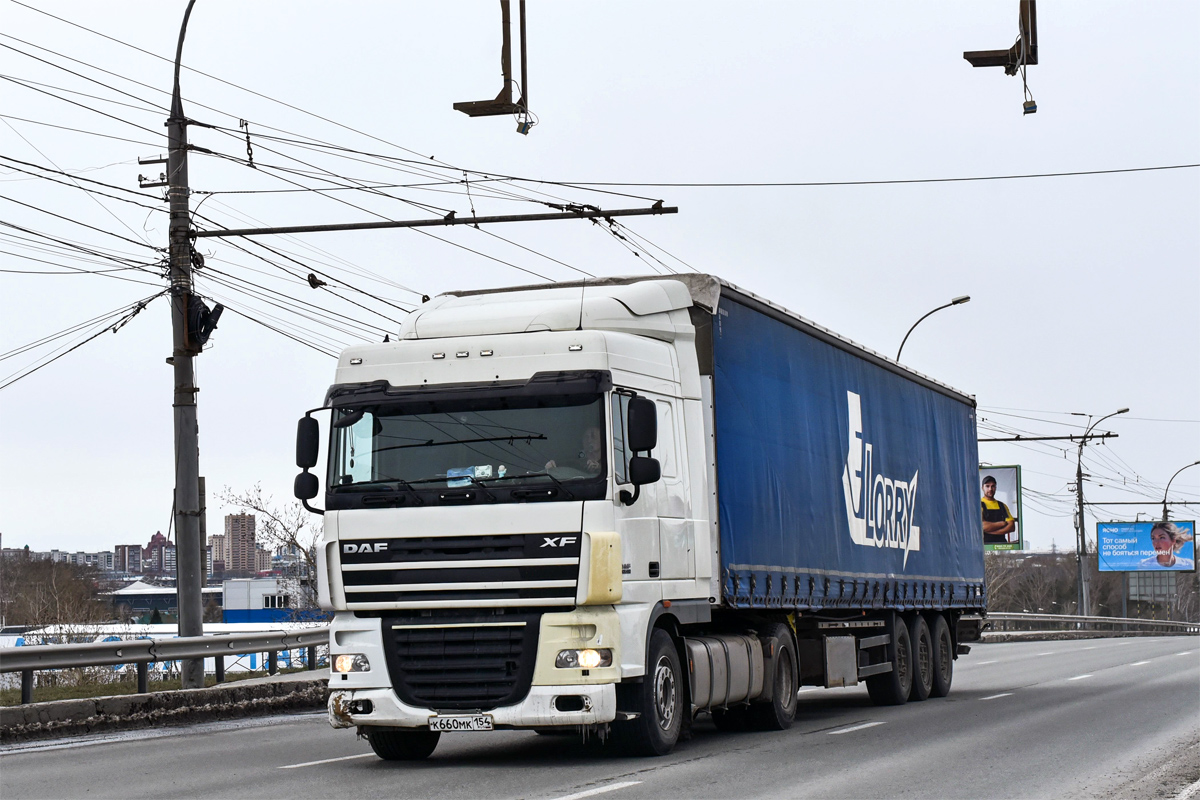 Новосибирская область, № К 660 МК 154 — DAF XF105 FT