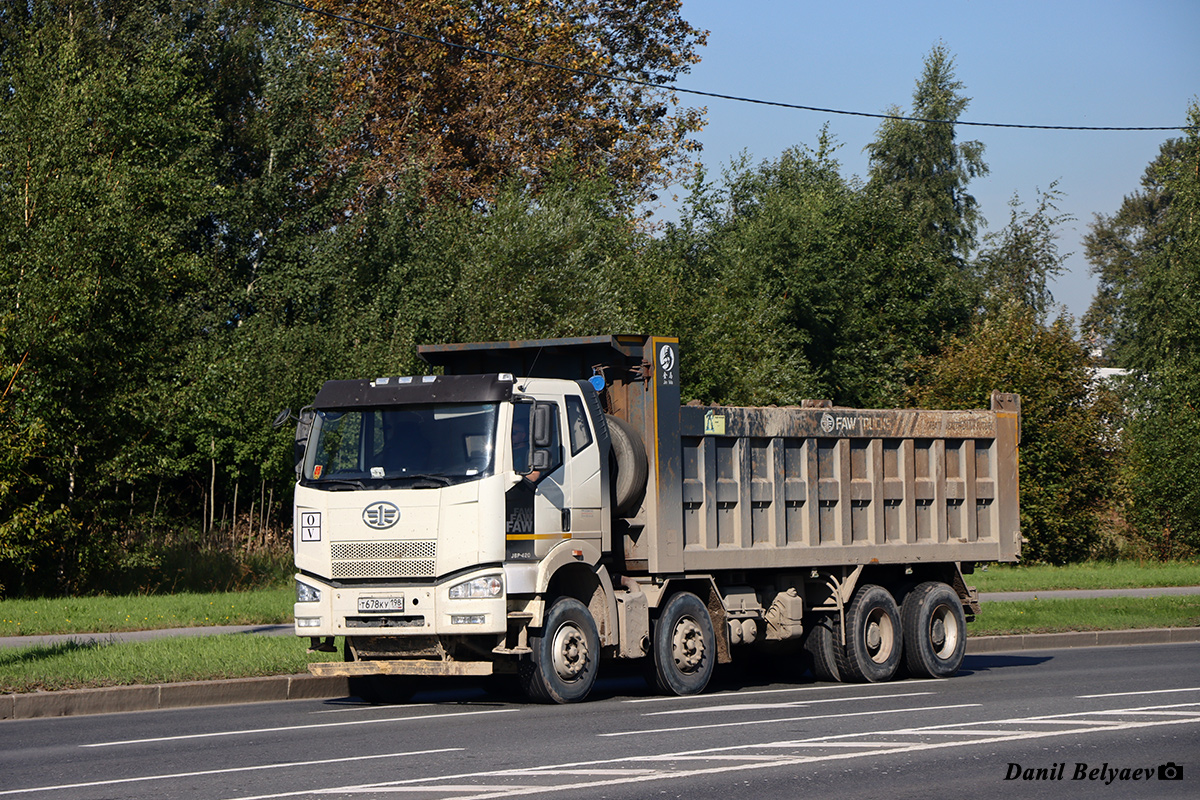 Санкт-Петербург, № Т 678 КУ 198 — FAW J6 CA3310