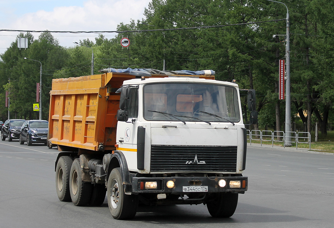 Челябинская область, № В 344 ОС 174 — МАЗ-551605