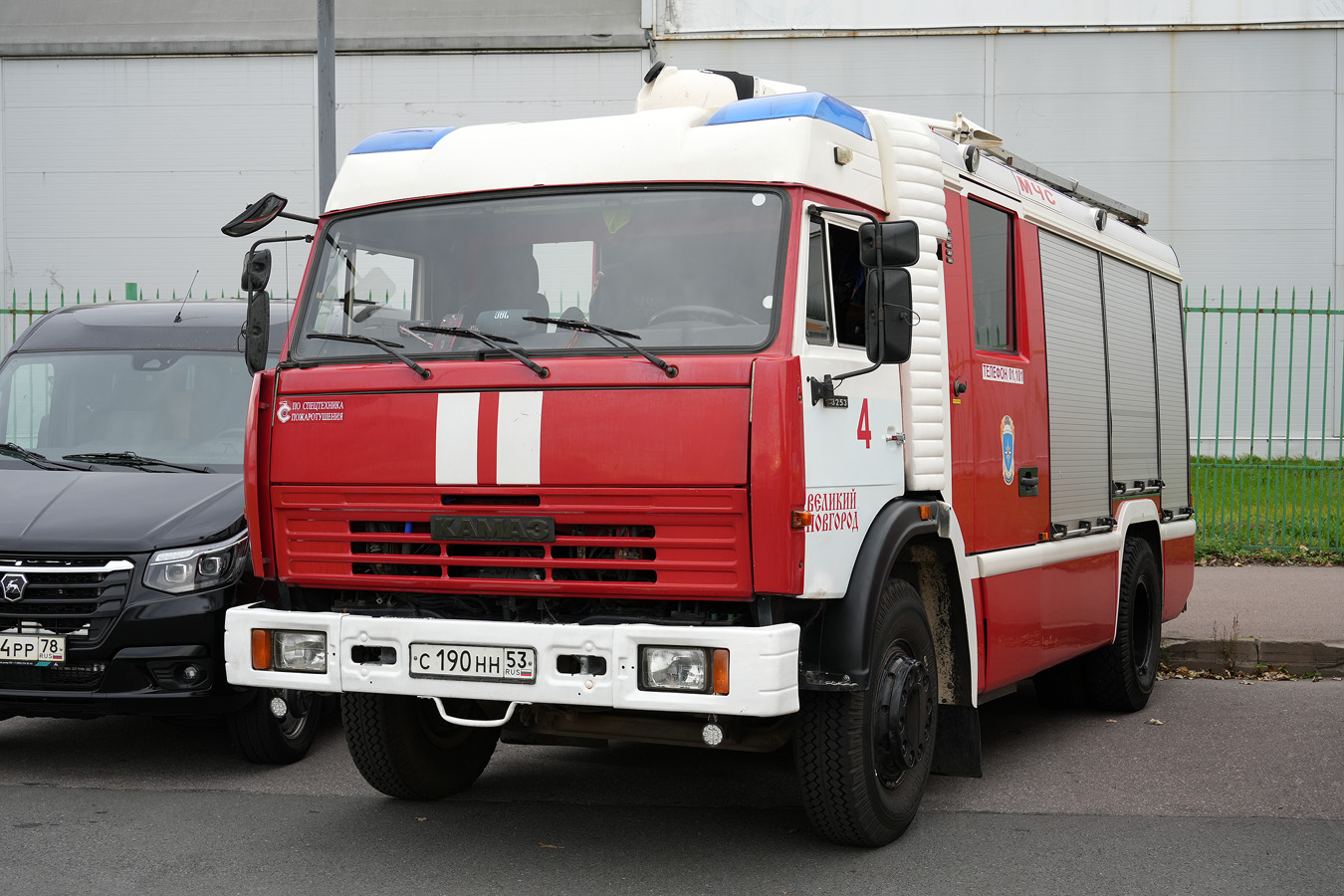 Новгородская область, № С 190 НН 53 — КамАЗ-43253-A3(96); Санкт-Петербург — Финал соревнований по скоростному маневрированию на пожарных автомобилях "Трасса-01", 13.09.2025