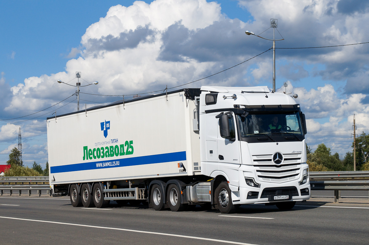 Архангельская область, № О 791 УХ 29 — Mercedes-Benz Actros ('2022) [LRD]