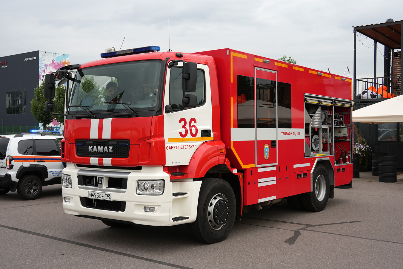 Санкт-Петербург, № М 493 СЕ 198 — КамАЗ-5325-G5(69); Санкт-Петербург — Финал соревнований по скоростному маневрированию на пожарных автомобилях "Трасса-01", 13.09.2025