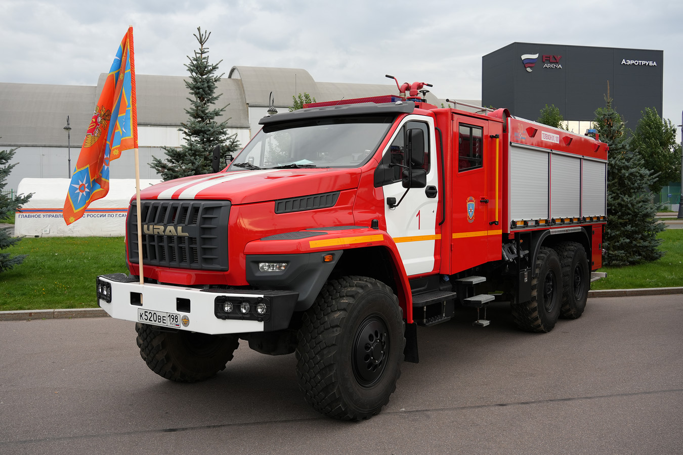 Санкт-Петербург, № К 520 ВЕ 198 — Урал NEXT 4320-72; Санкт-Петербург — Финал соревнований по скоростному маневрированию на пожарных автомобилях "Трасса-01", 13.09.2025
