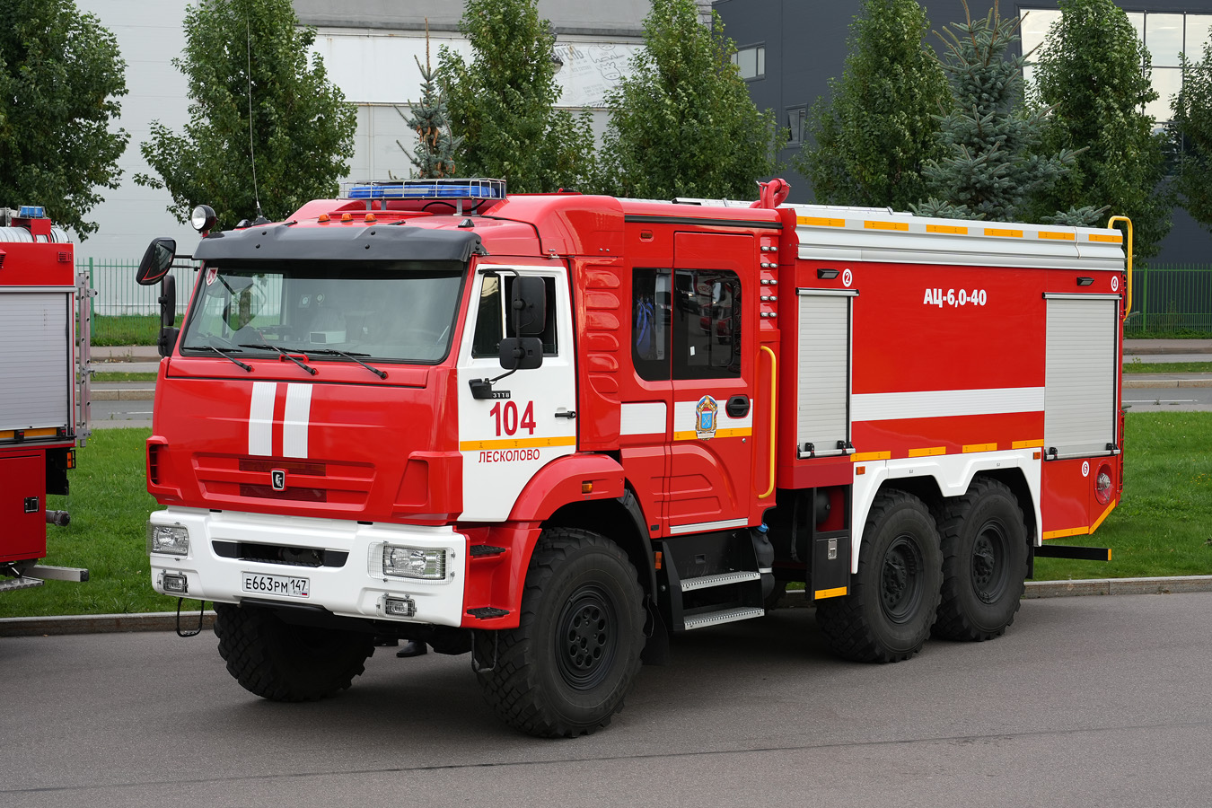 Ленинградская область, № Е 663 РМ 147 — КамАЗ-43118-A5(48); Санкт-Петербург — Финал соревнований по скоростному маневрированию на пожарных автомобилях "Трасса-01", 13.09.2025
