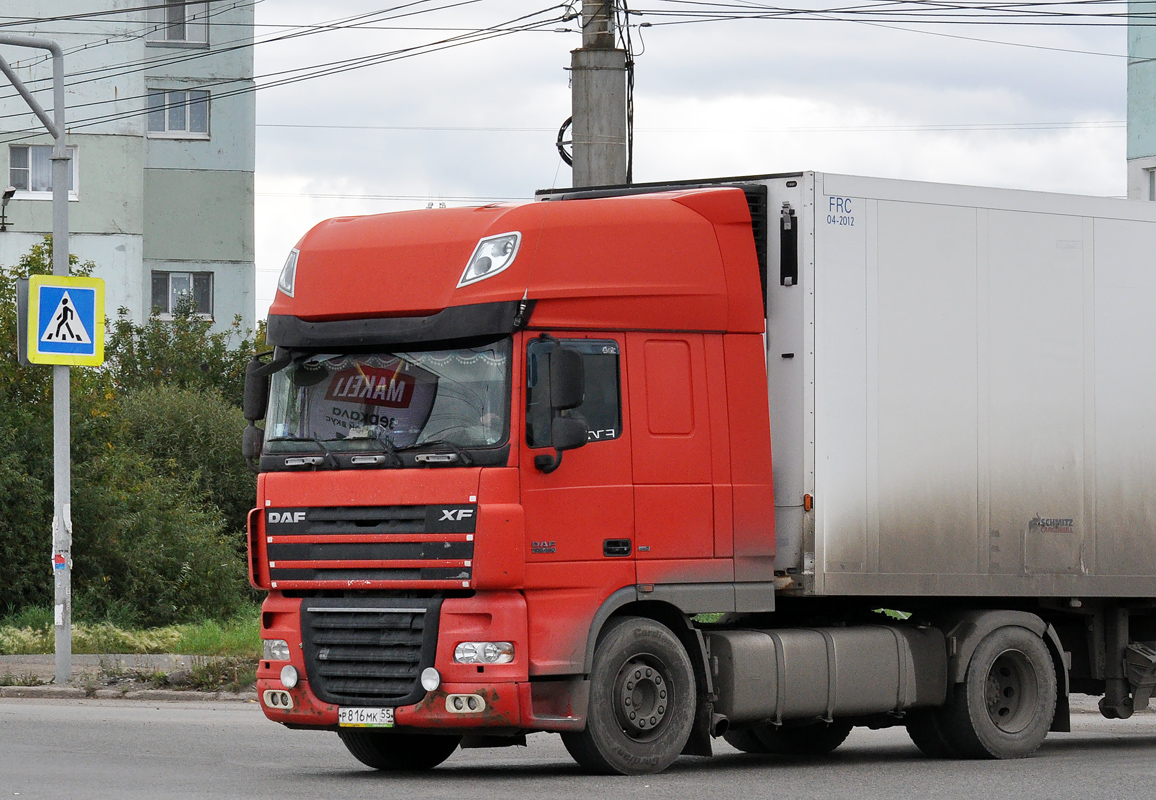 Омская область, № Р 816 МК 55 — DAF XF105 FT
