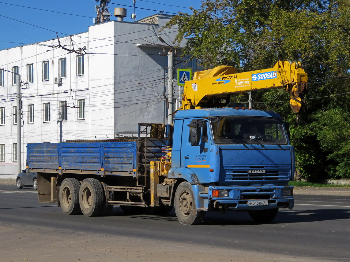 Кировская область, № М 016 НА 43 — КамАЗ-65117-62
