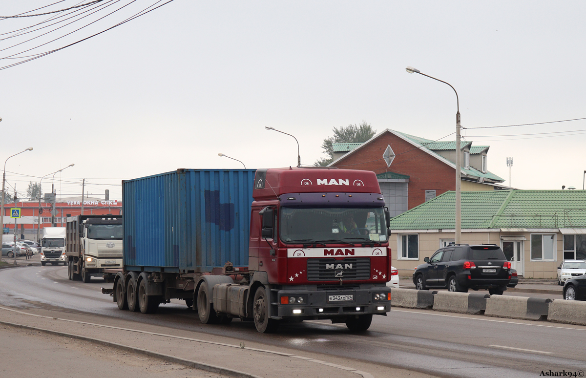 Красноярский край, № К 343 АХ 124 — MAN F2000 19.414