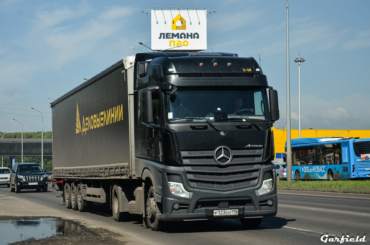Новосибирская область, № Р 123 ЕН 198 — Mercedes-Benz Actros '18 1845 [Z9M]