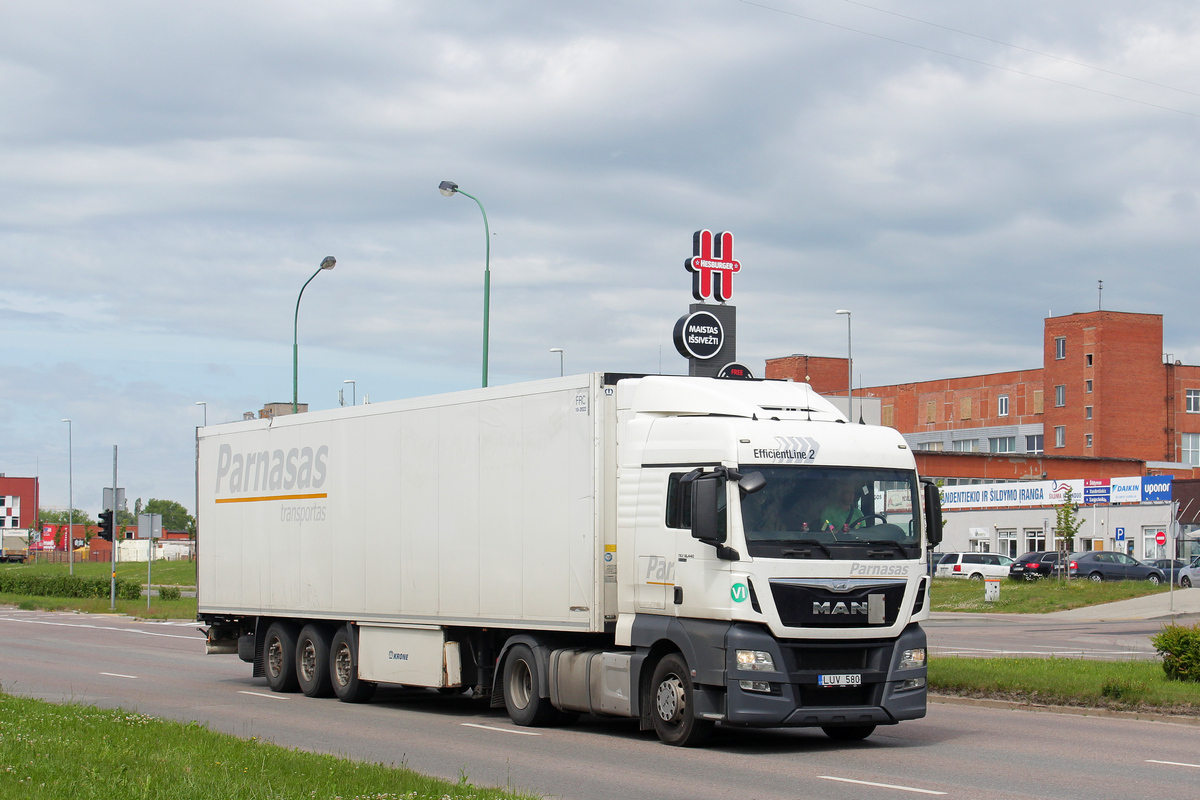 Литва, № LUV 580 — MAN TGX ('2012) 18.440