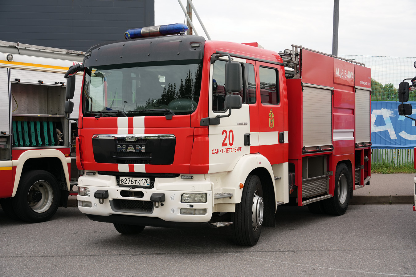 Санкт-Петербург, № В 276 ТК 178 — MAN TGM (общая модель); Санкт-Петербург — Финал соревнований по скоростному маневрированию на пожарных автомобилях "Трасса-01", 13.09.2025