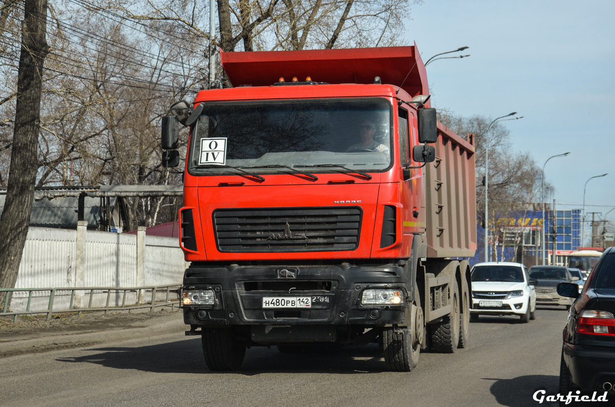 Кемеровская область, № Н 480 РВ 142 — МАЗ-650108