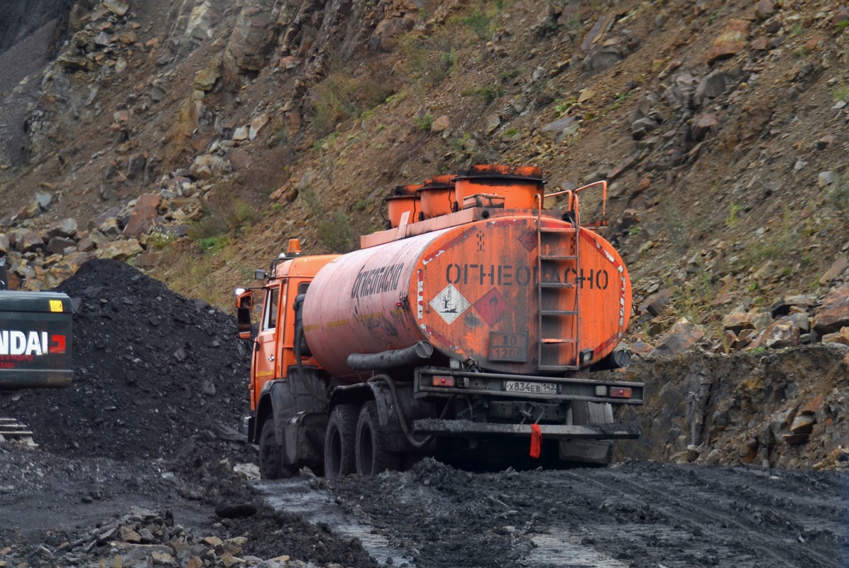 Кемеровская область, № Х 834 ЕВ 142 — КамАЗ-65115-N3(78)