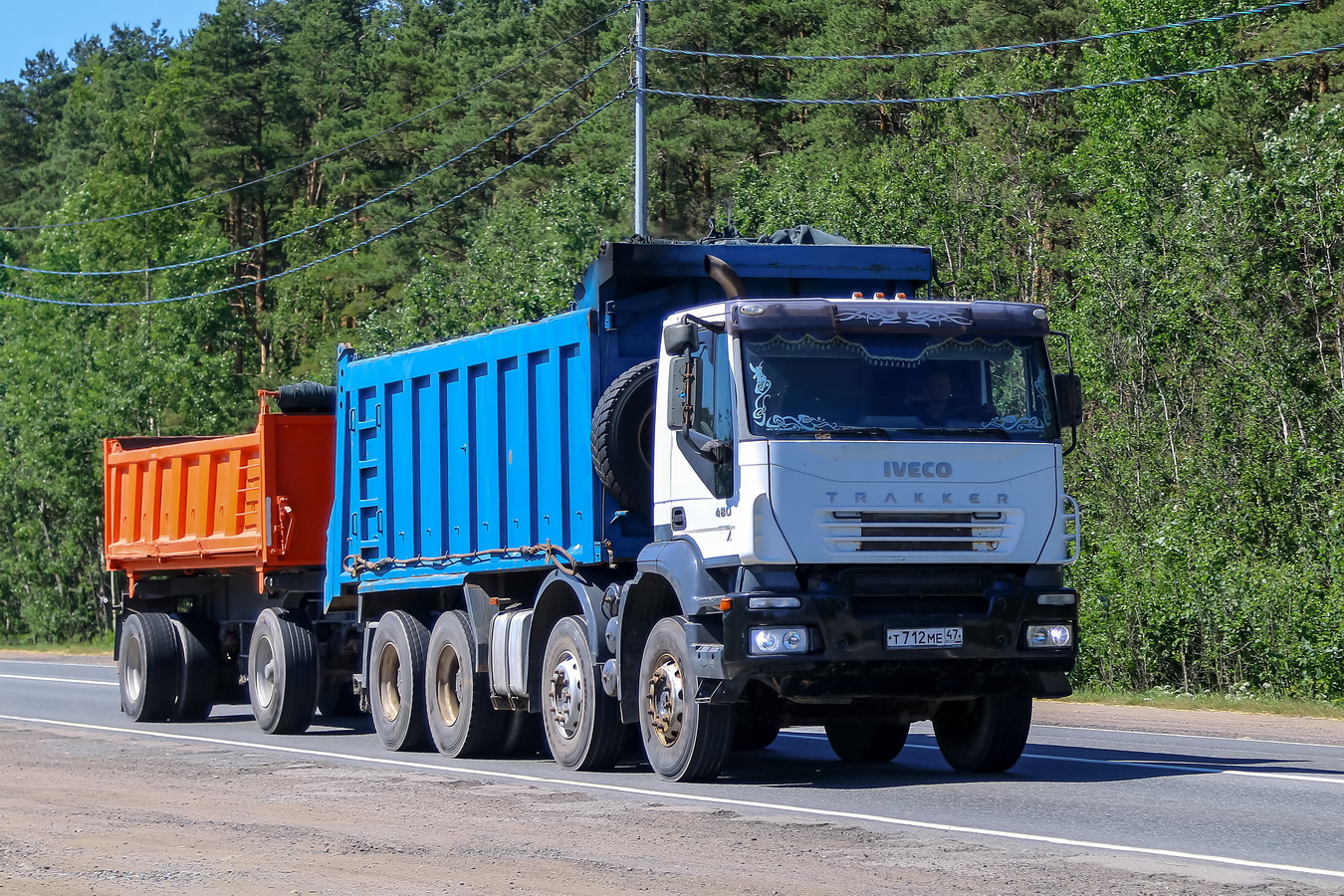 Ленинградская область, № Т 712 МЕ 47 — IVECO Trakker ('2004)