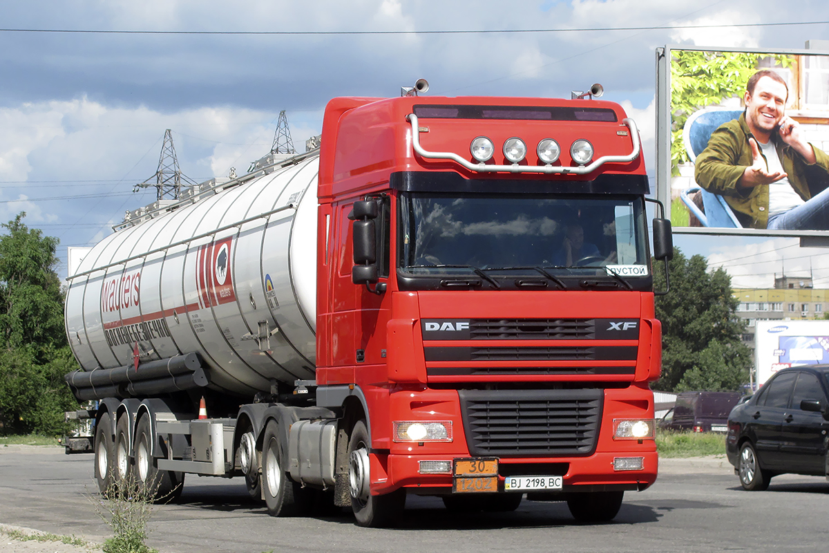 Полтавская область, № ВІ 2198 ВС — DAF XF95 FTR