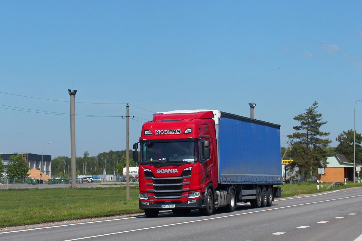 Латвия, № GT-9900 — Scania ('2016) R-Series (общ. м)