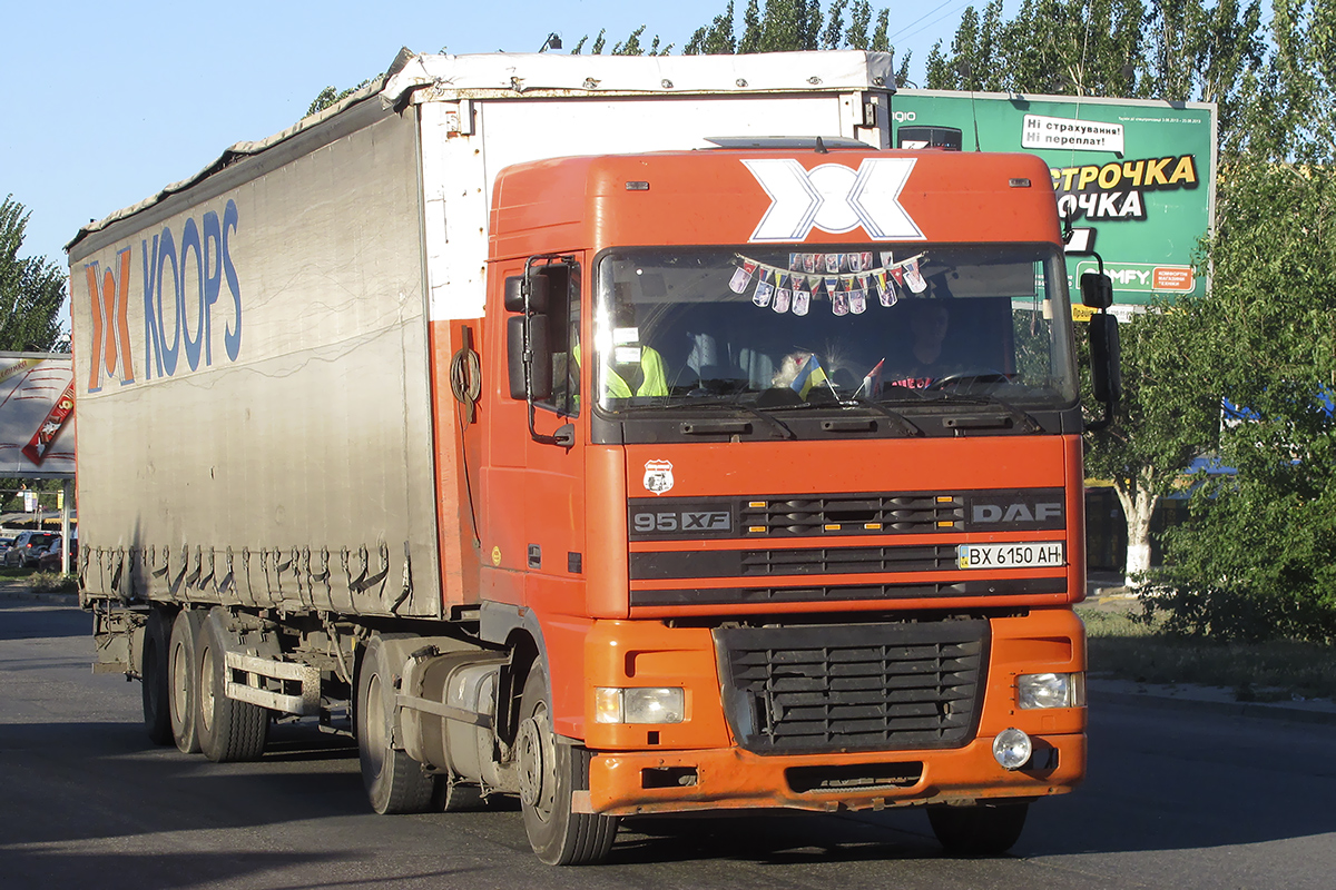 Хмельницкая область, № ВХ 6150 АН — DAF 95XF FT