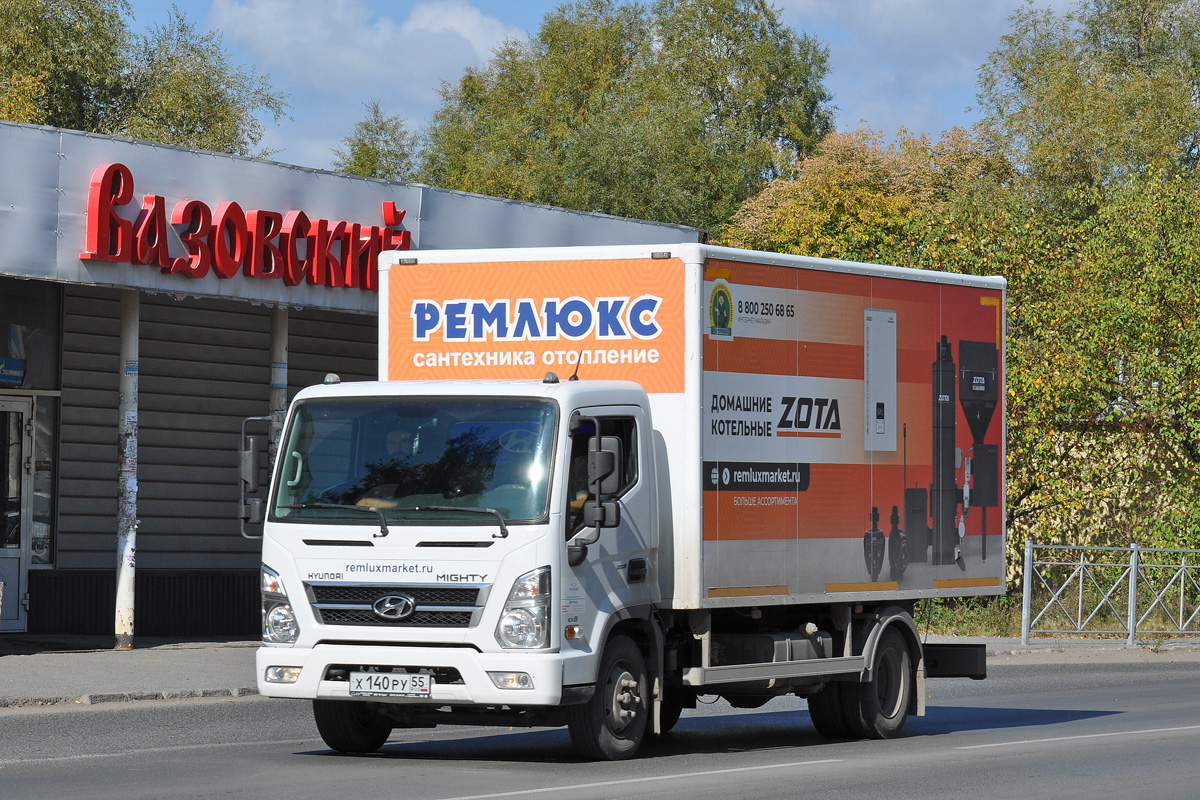 Омская область, № Х 140 РУ 55 — Hyundai New Mighty [XWE]