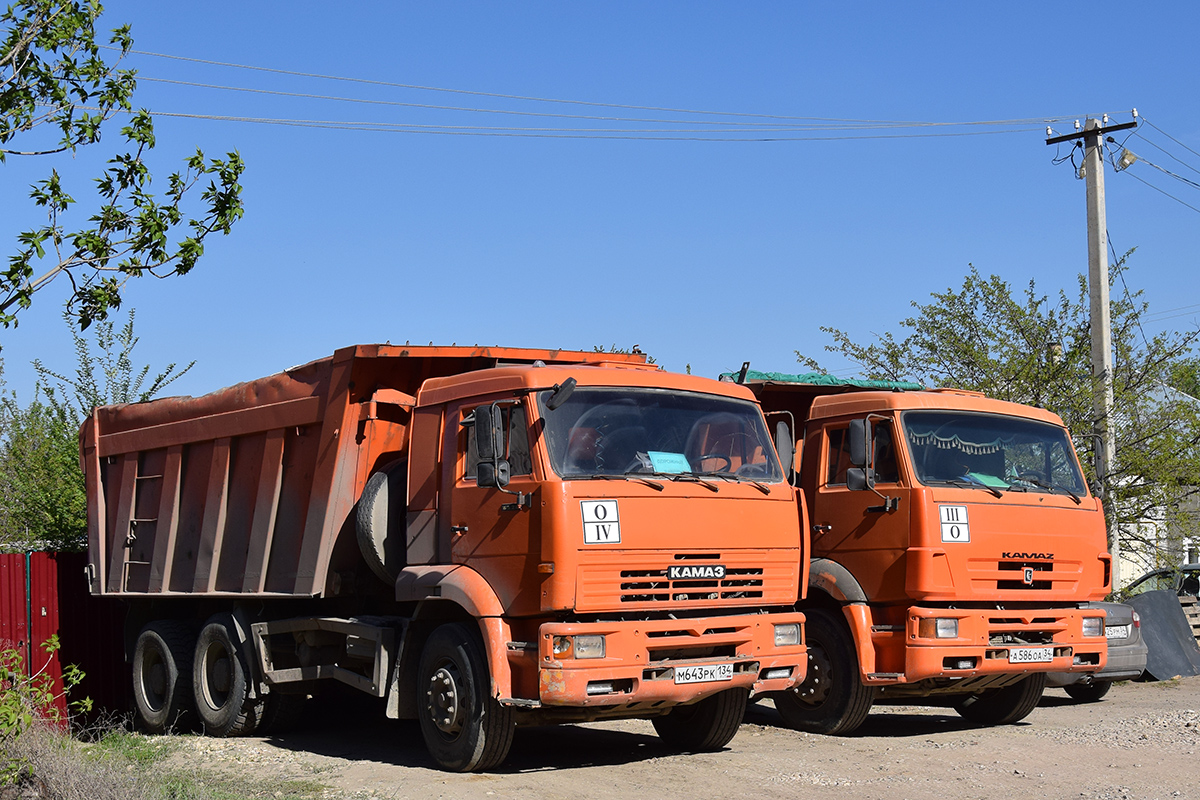 Волгоградская область, № М 643 РК 134 — КамАЗ-6520 (общая модель)