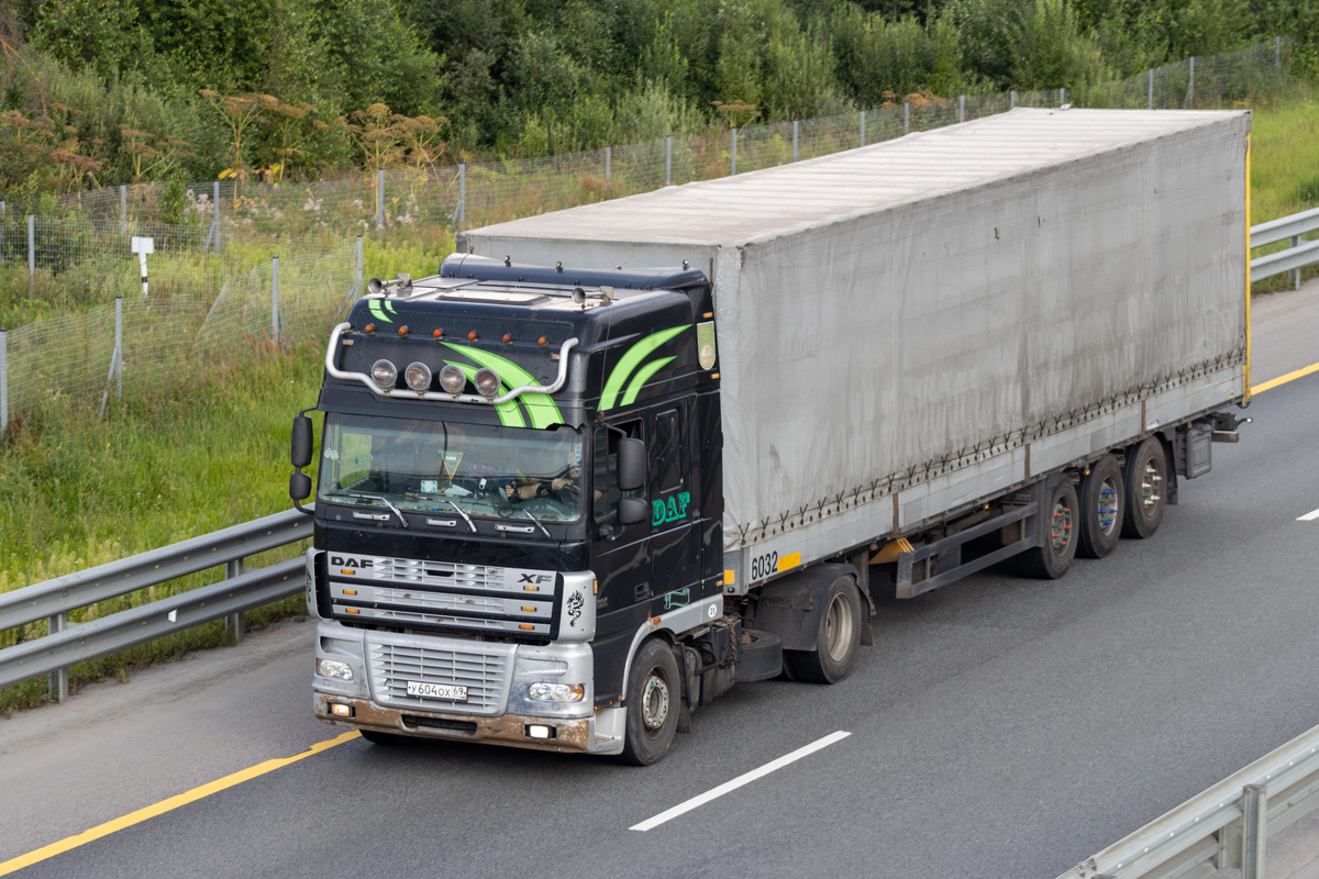 Тверская область, № У 604 ОХ 69 — DAF XF95 FT