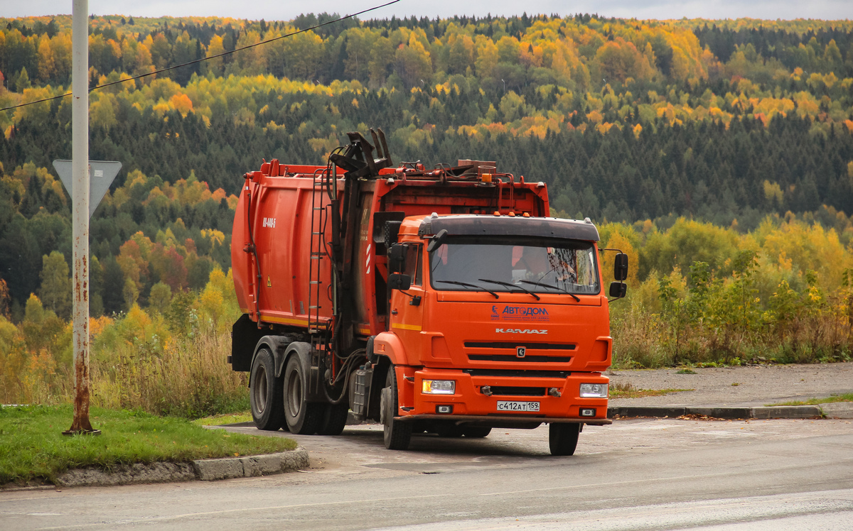 Пермский край, № С 412 АТ 159 — КамАЗ-65115-50