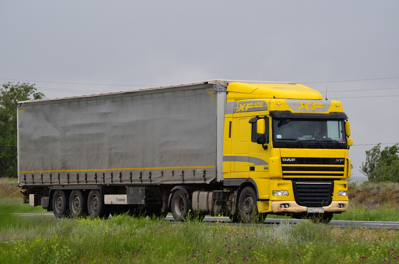 Санкт-Петербург, № В 987 СЕ 178 — DAF XF105 FT
