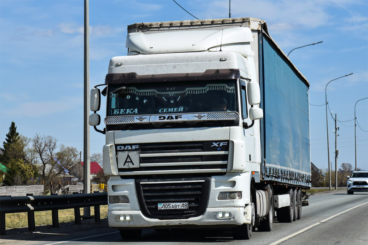 Абайская область, № 105 ABY 18 — DAF XF105 FT