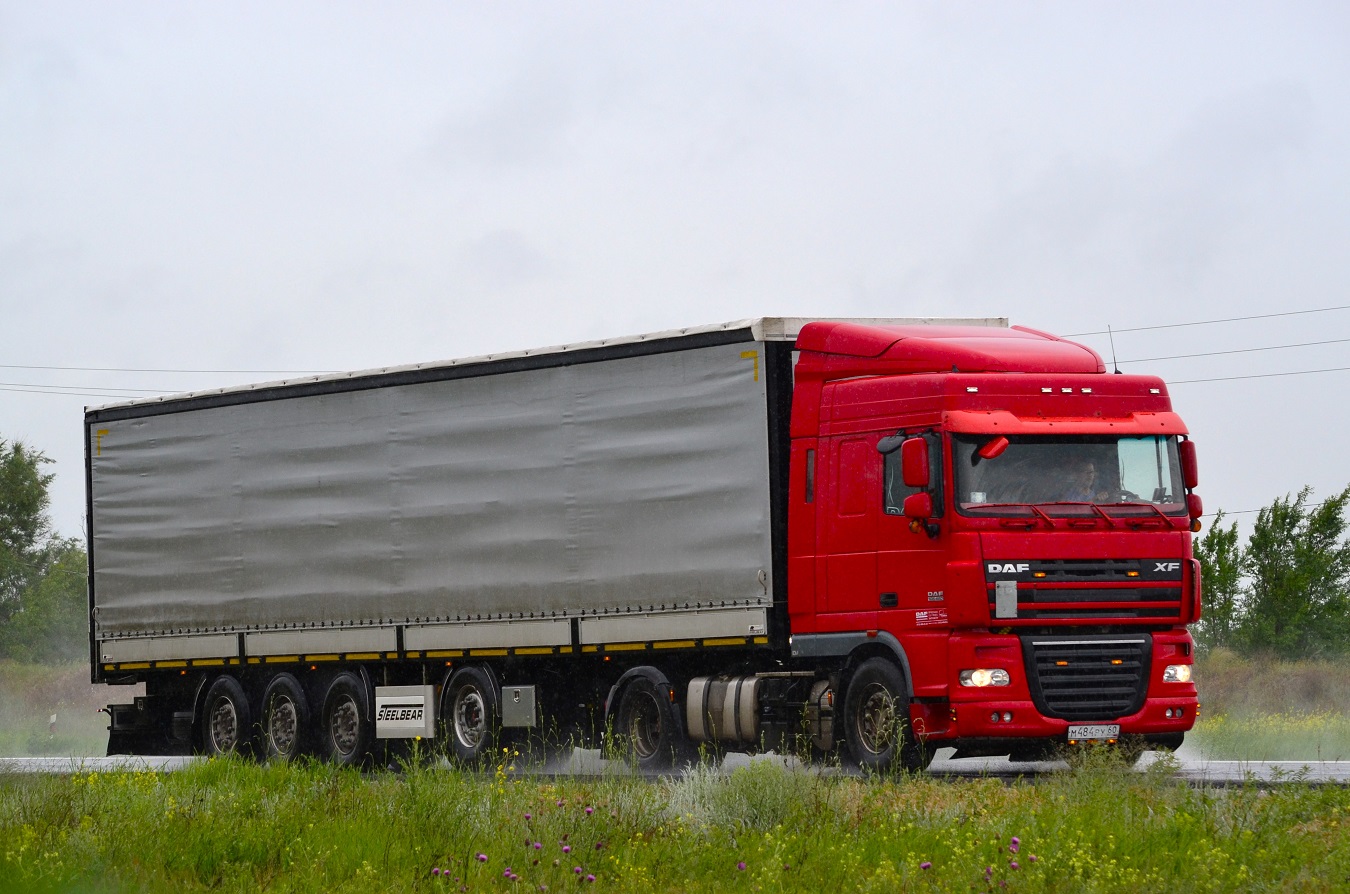 Псковская область, № М 484 РУ 60 — DAF XF105 FT
