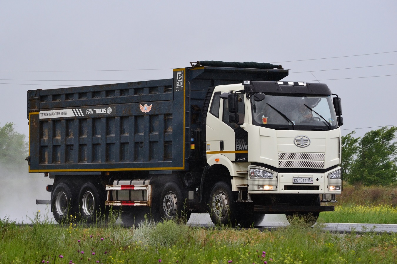 Волгоградская область, № К 815 ТТ 134 — FAW J6 CA3310