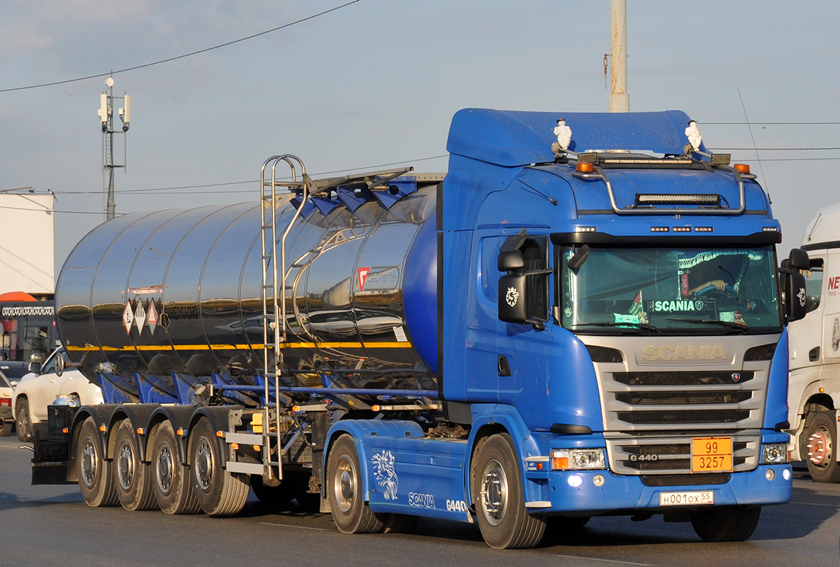 Омская область, № Н 001 ОХ 55 — Scania ('2013) G440