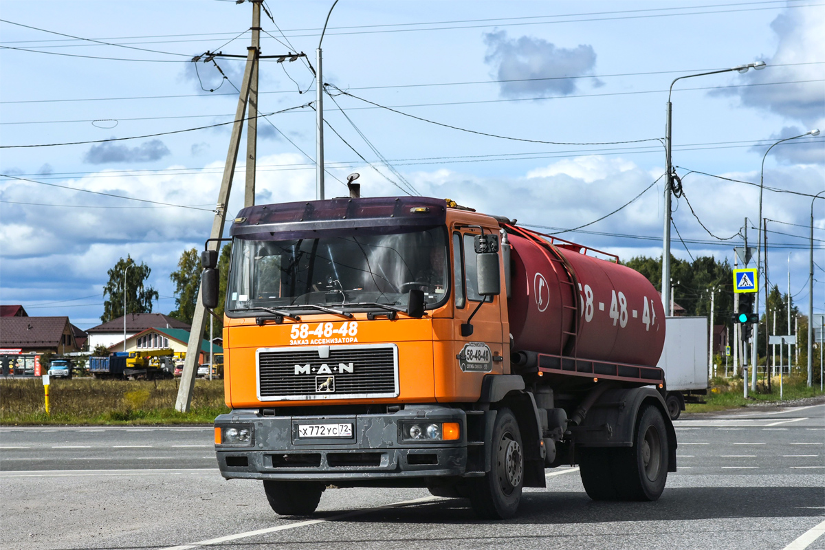 Тюменская область, № Х 772 УС 72 — MAN M2000 (общая модель)
