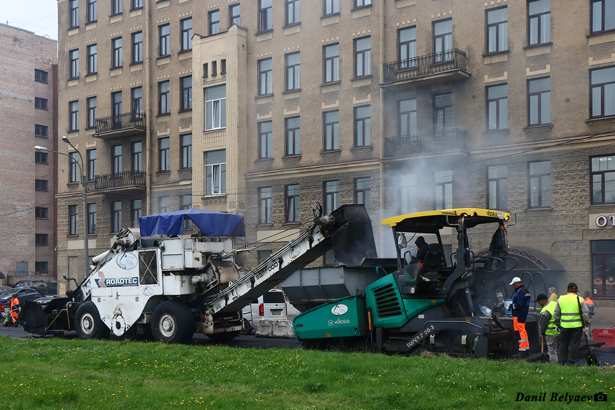 Санкт-Петербург, № (78) Б/Н СТ 0090 — Roadtec Shuttle Buggy SB-2500; Санкт-Петербург, № 6518 РВ 78 — Vogele (общая модель)