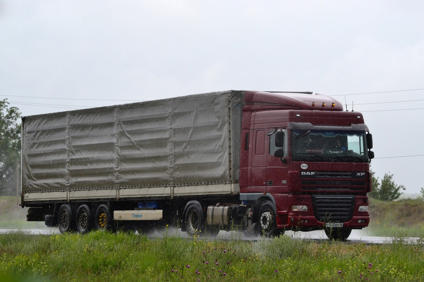 Курская область, № С 583 ВМ 46 — DAF XF105 FT