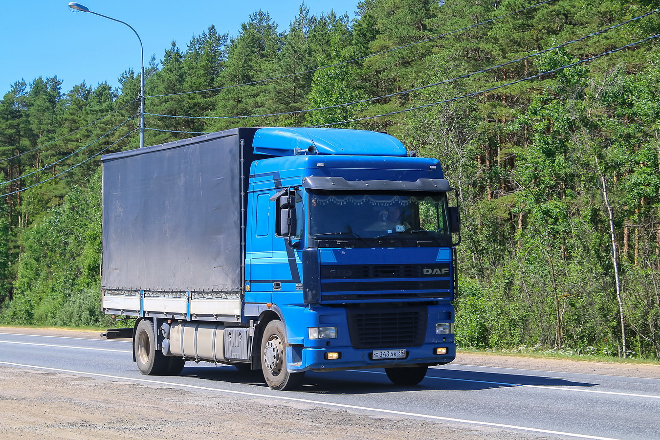 Вологодская область, № Е 343 АК 35 — DAF 95XF FA