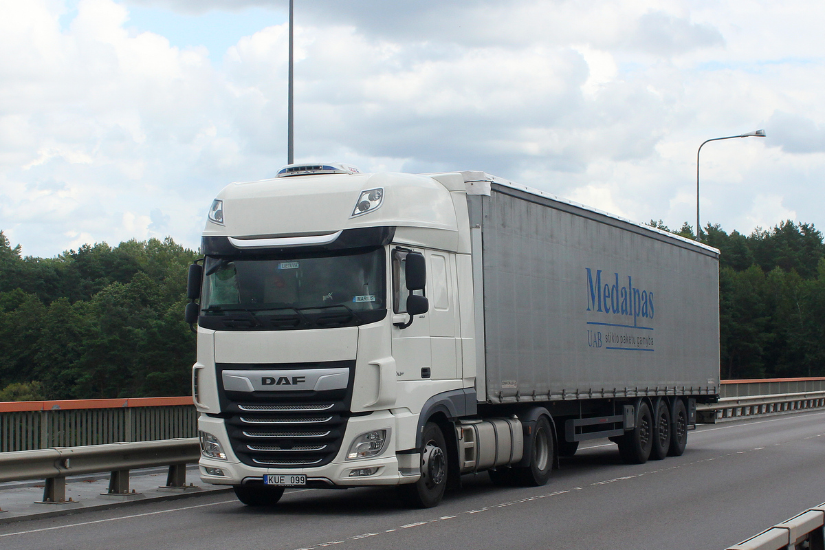 Литва, № KUE 099 — DAF XF Euro6 FT