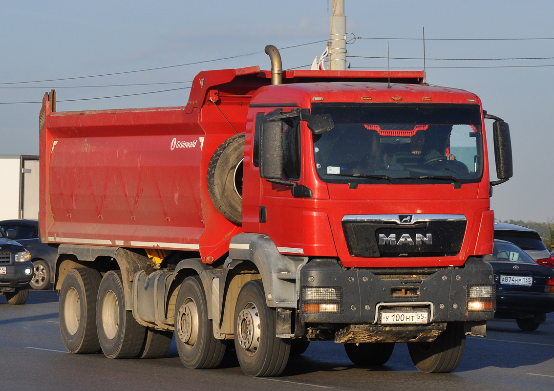 Омская область, № У 100 НТ 55 — MAN TGS (общая модель)