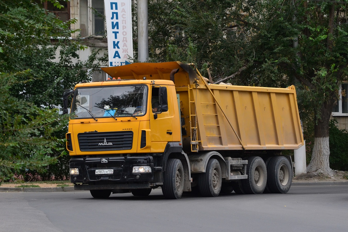 Волгоградская область, № К 987 СН 134 — МАЗ-6516C9