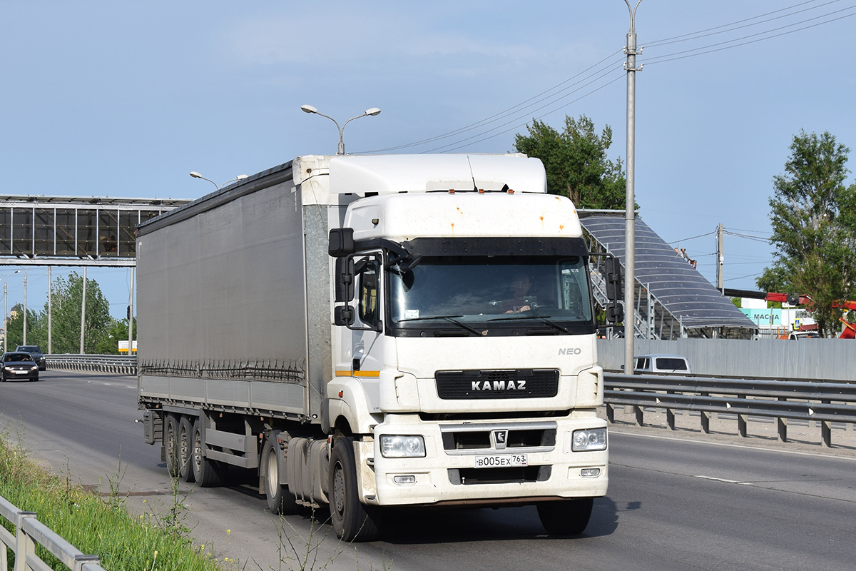 Самарская область, № В 005 ЕХ 763 — КамАЗ-5490-S5(87)