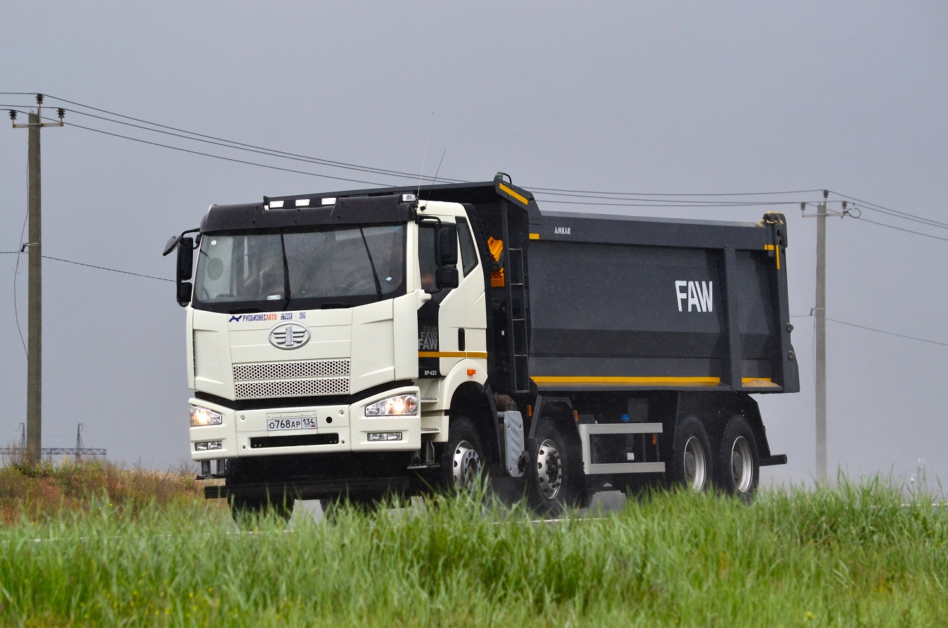 Волгоградская область, № О 768 АР 134 — FAW J6 CA3310