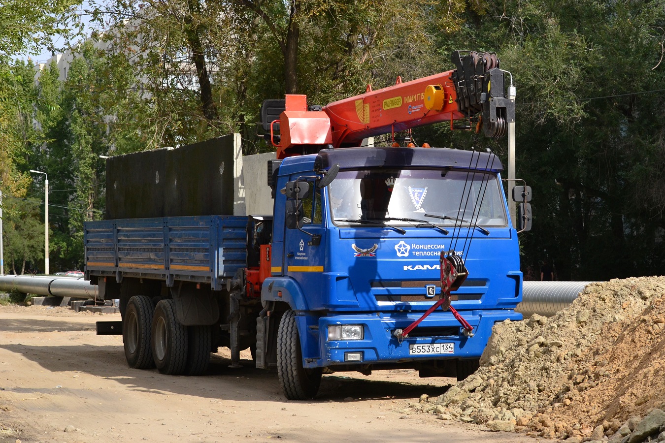 Волгоградская область, № В 553 ХС 134 — КамАЗ-65117-L4(19)