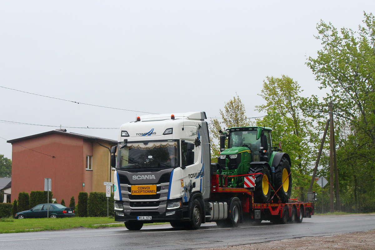 Литва, № MIA 674 — Scania ('2016) R450; Литва — Спецтехника с нечитаемыми на фото номерами