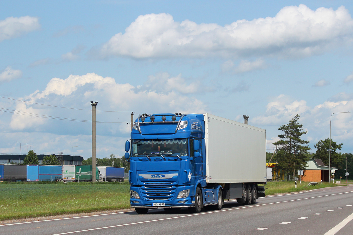 Латвия, № NK-9857 — DAF XF Euro6 FT