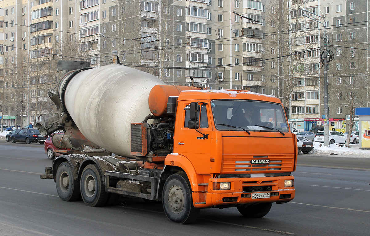 Челябинская область, № М 034 КУ 174 — КамАЗ-6520 [652000]