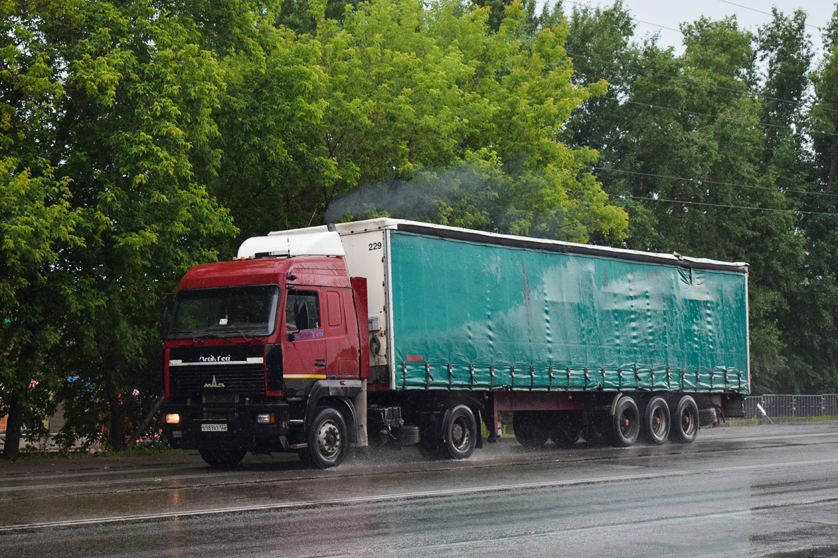 Алтайский край, № В 989 АТ 122 — МАЗ-544008