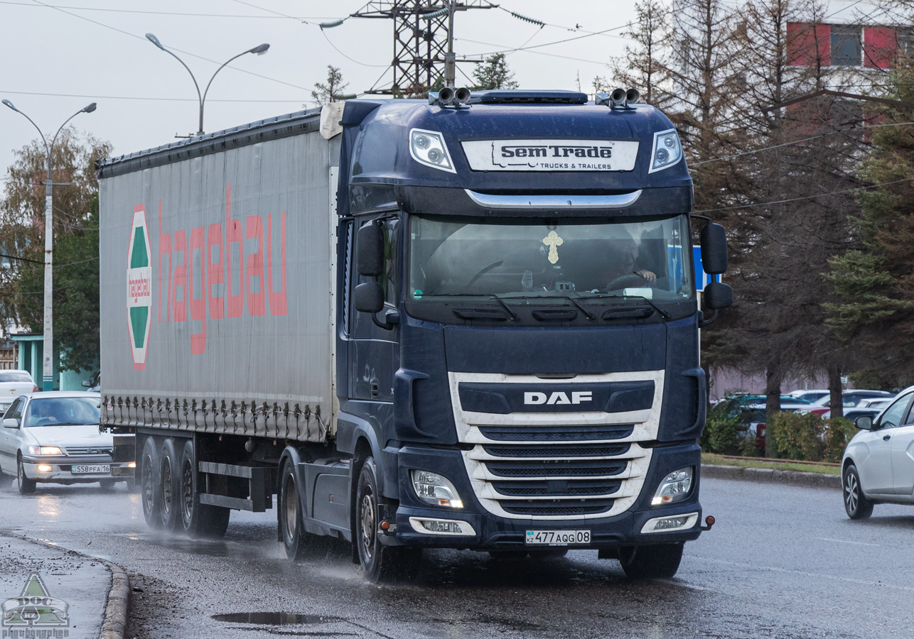 Жамбылская область, № 477 AQG 08 — DAF XF Euro6 FT